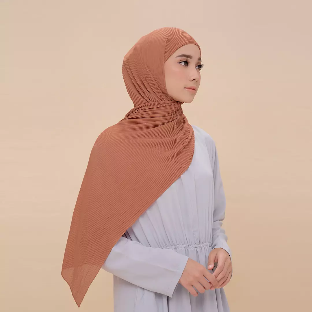 ZM Zaskia Mecca - Kyomi Earth Tone Copper Pashmina