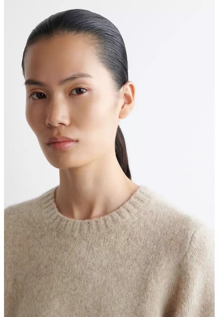 KNITTED ALPACA-BLEND T-SHIRT