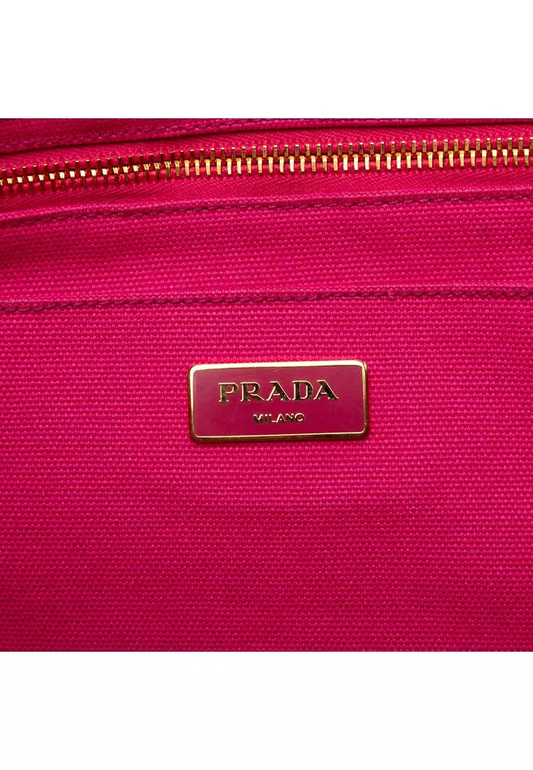 Pre-Loved Prada Canvas Canapa Logo Tote