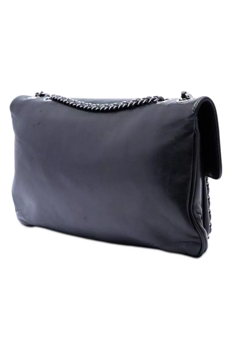 Pre-Loved Chanel Lambskin Giant Mademoiselle Turnlock Flap