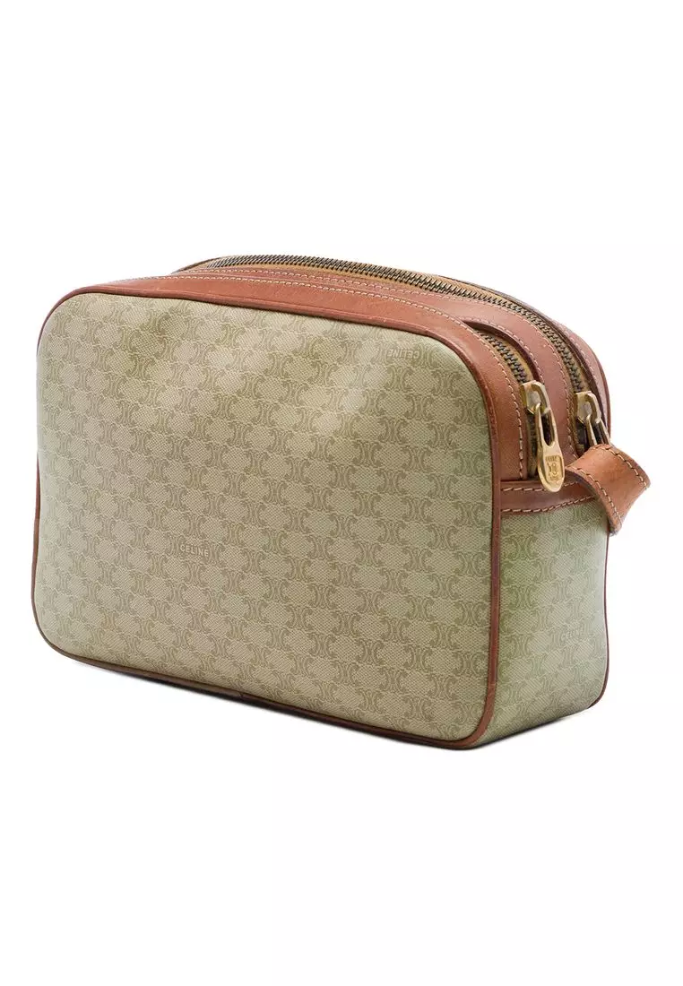 Pre-Loved Celine Macadam Coated Canvas Crossbody