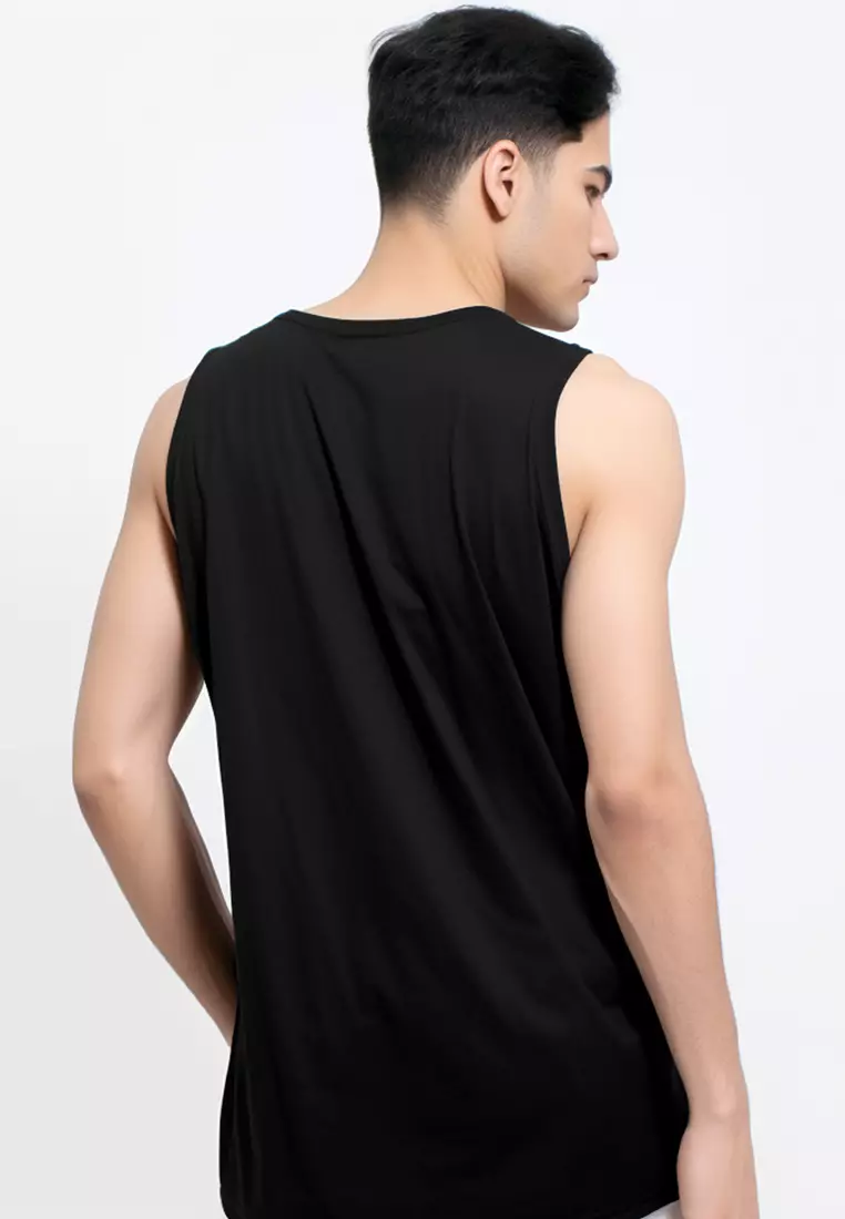 MTL73 Kutung Pria Casual SVN Polos Hitam