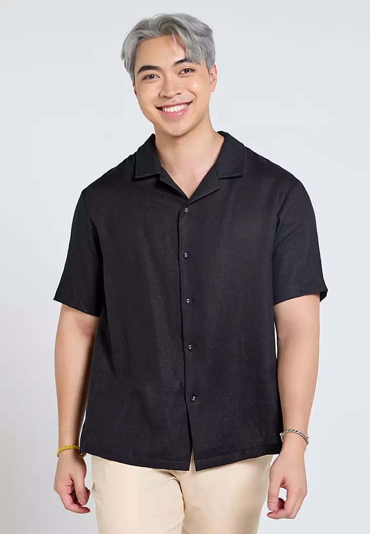 Men’s Short-Sleeve Linen Shirt