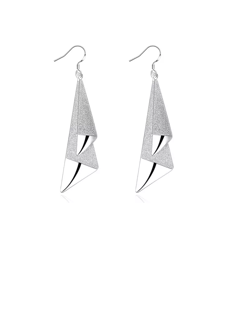 Geometric discount triangle earrings