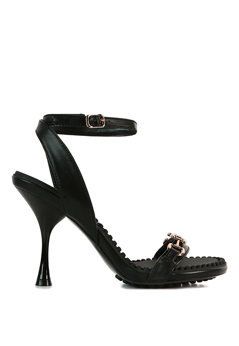 Black High Heeled Sandals