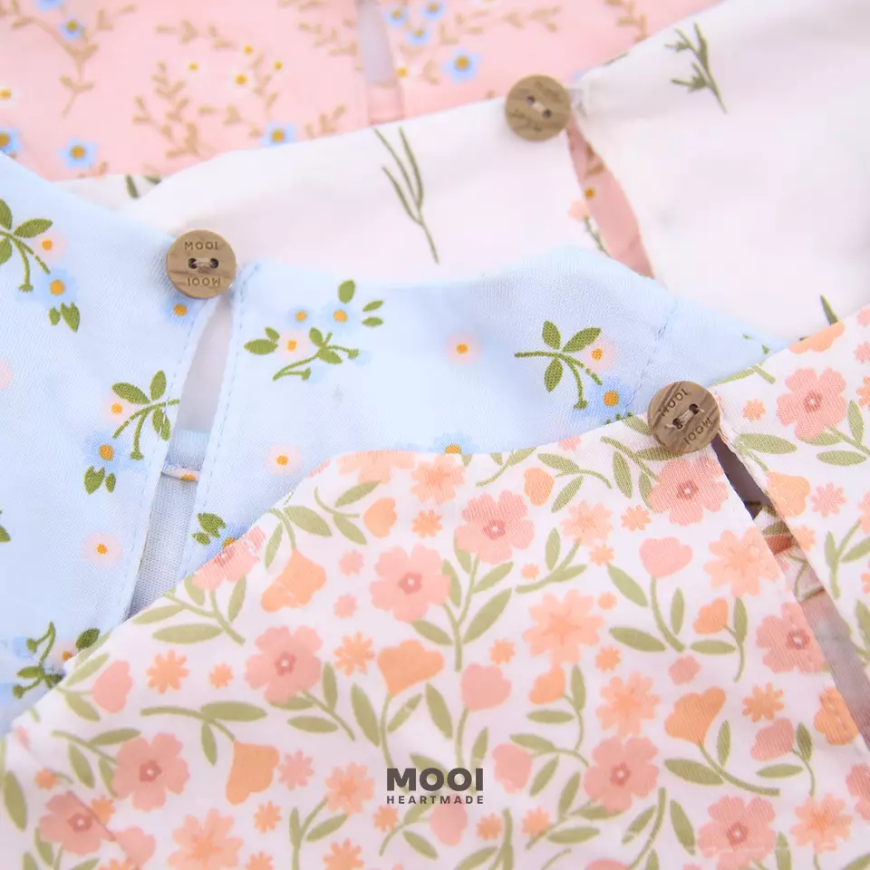 Mooi Atasan Anak Perempuan Erica Ruffle Top - Off White