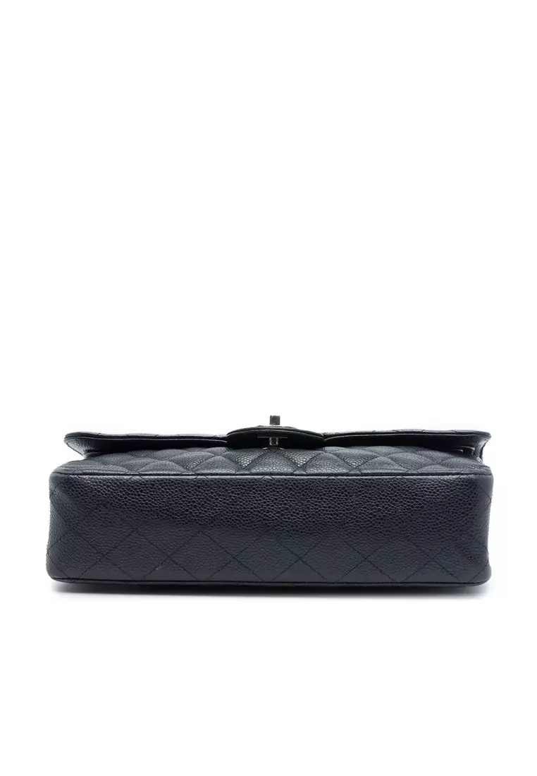 Pre-Loved Chanel Medium Classic Caviar Double Flap