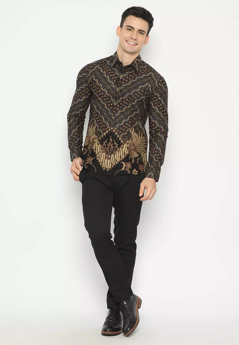Batik Shirt Wardhana - Black