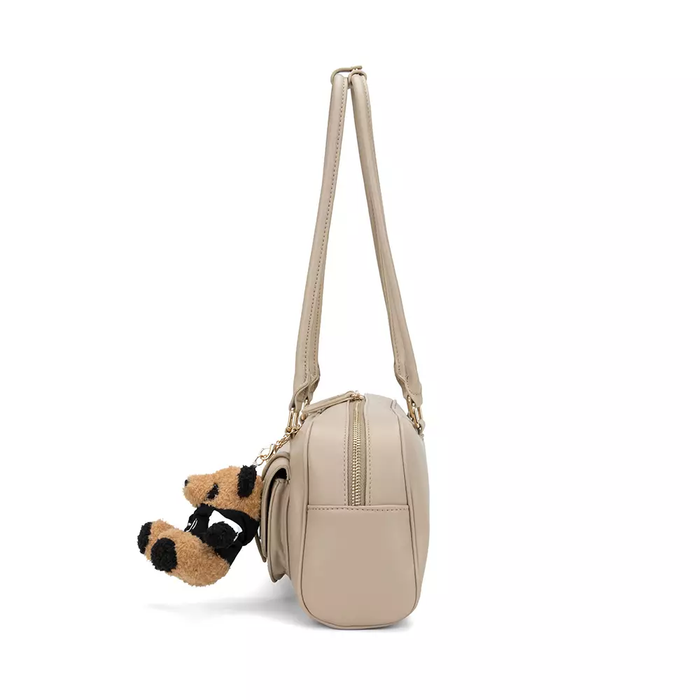 En-Ji Wujin Shoulderbag Wanita Warna Cream