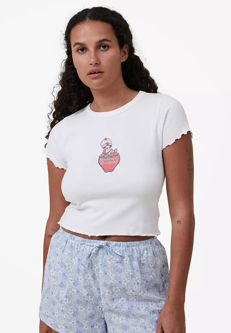 Hollister Men Strawberry Henley T-Shirt