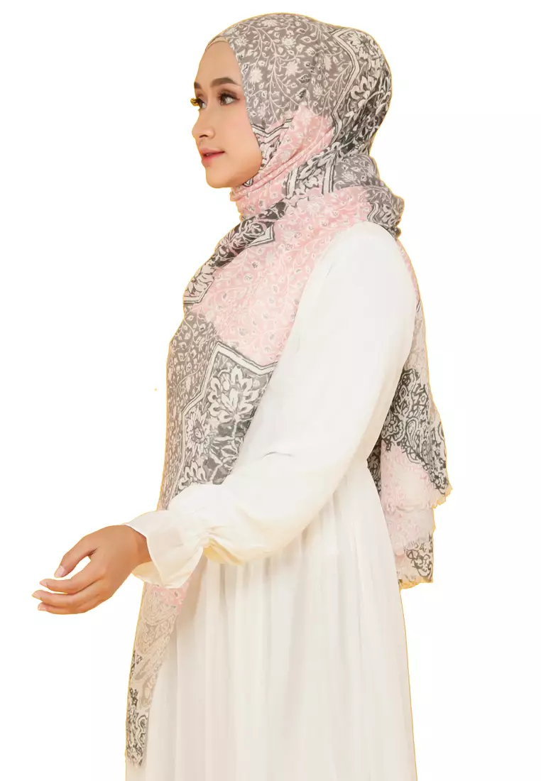 Mandala Viscose Pashmina Cherry