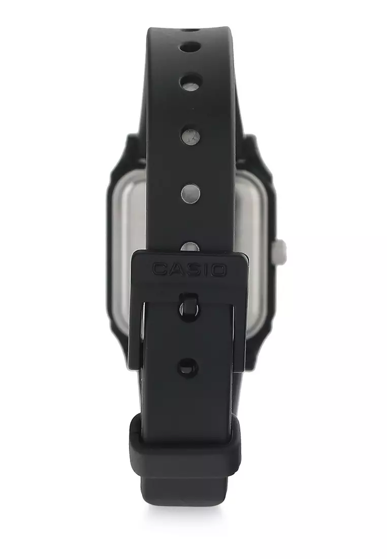 Casio Jam Tangan Wanita - Black - Silicon - LQ-142-1BDF