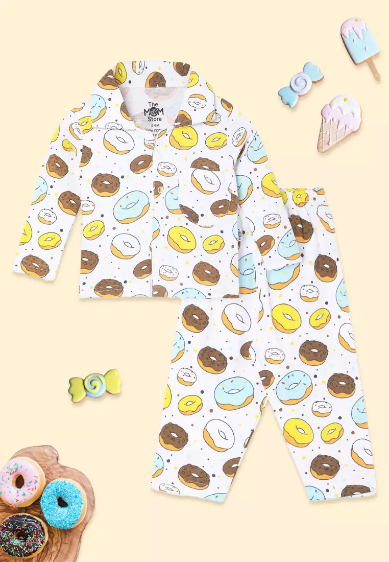 Baby And Kids Pajama Nightsuit Set - Sweet like a Doughnut
