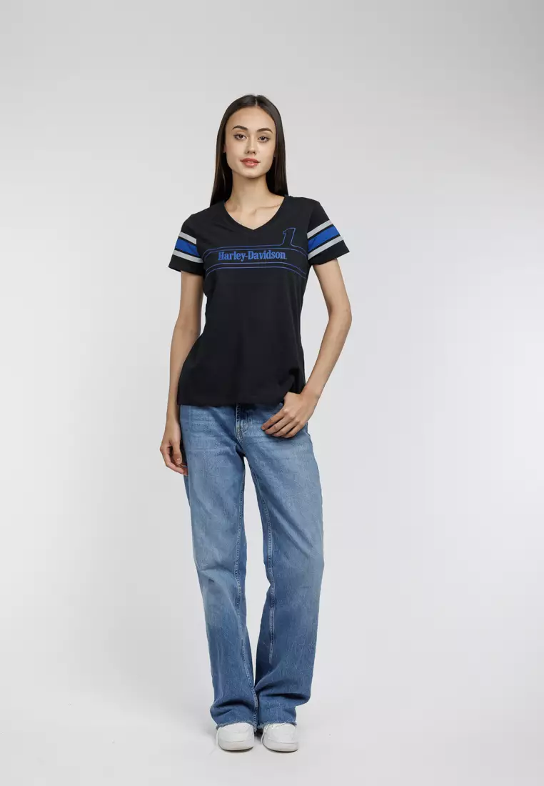 Harley-Davidson #1 Racing Tee with Reflective Stripe