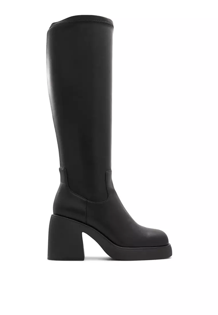 Aldo leather thigh high boots deals