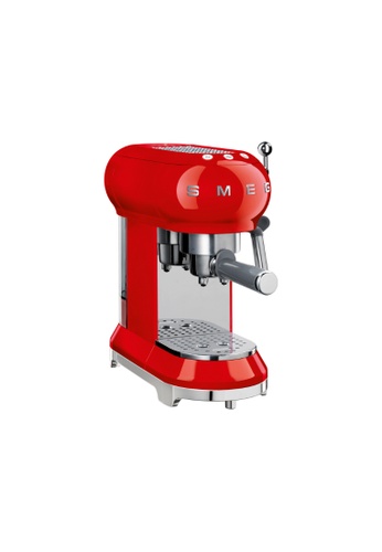 smeg 50 s retro style coffee machine red