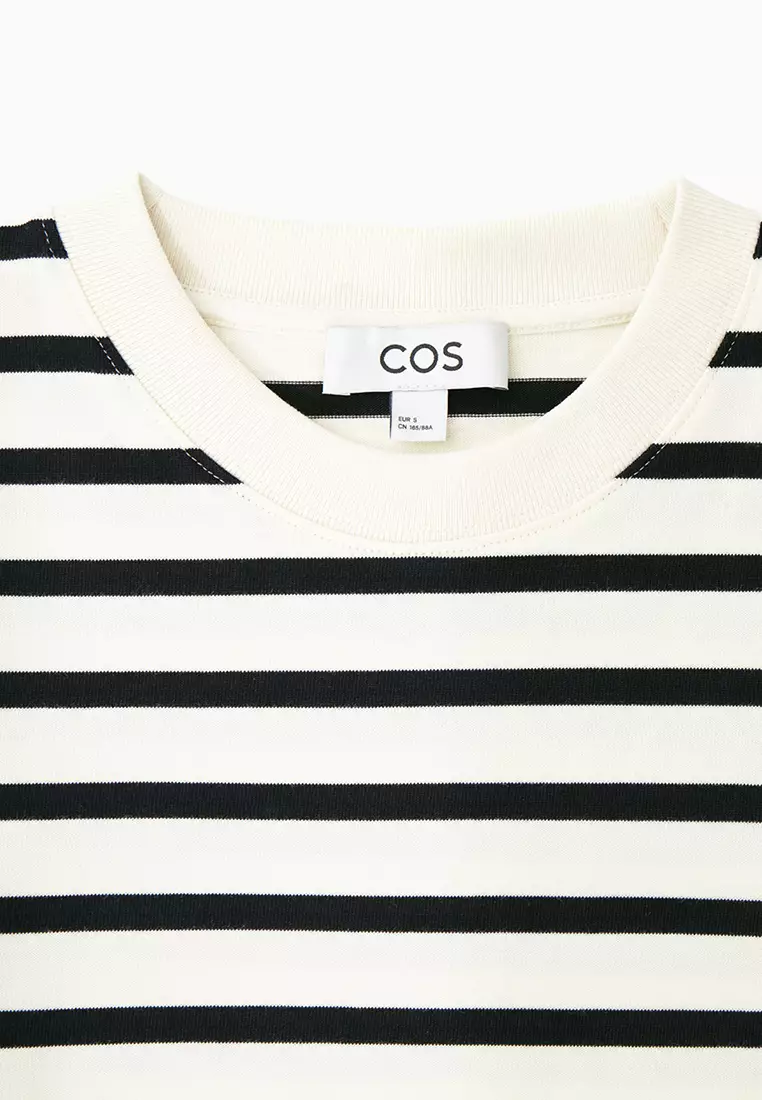 Buy COS SlimFit Heavyweight LongSleeved TShirt 2024 Online ZALORA