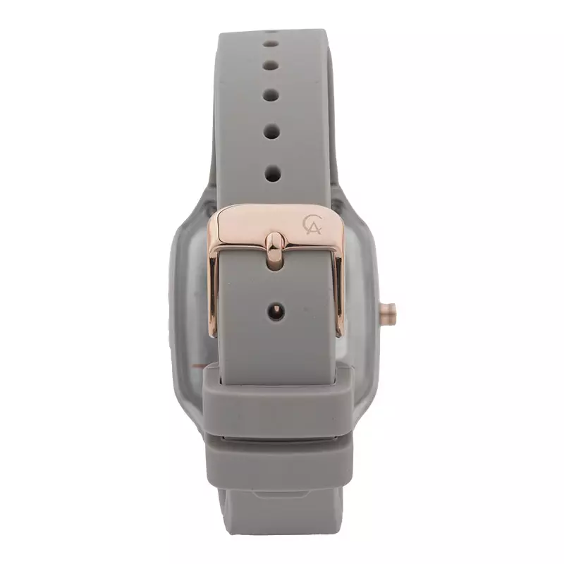 Jam Tangan Wanita Alexandre Christie Passion AC 2A08 LH RRGGR Ladies Grey Dial Light Grey Rubber Strap