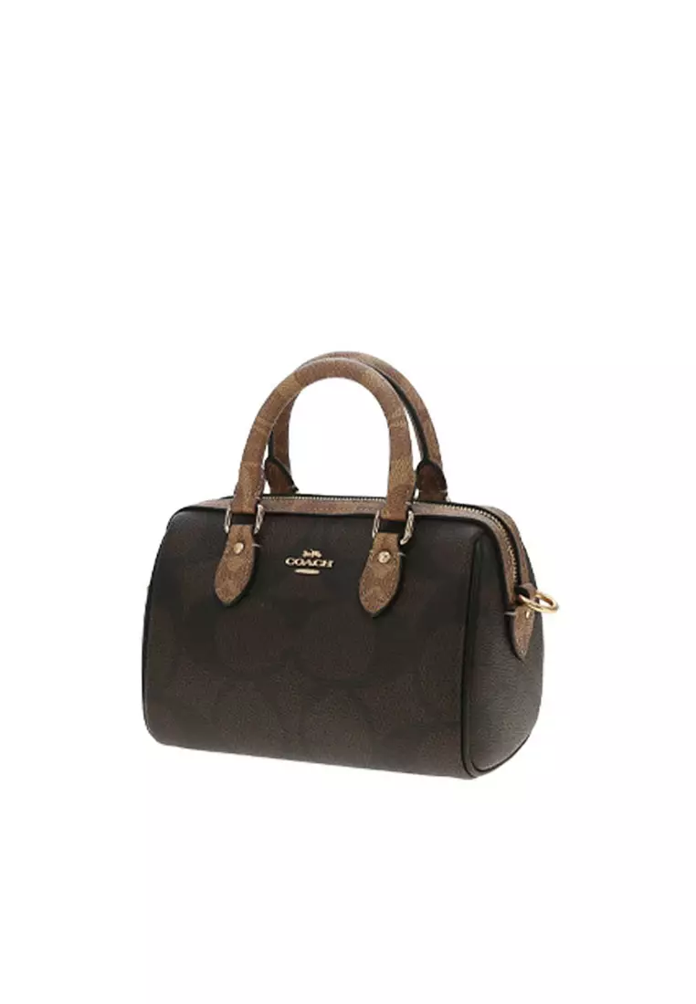 Mini Rowan Crossbody Bag In Blocked Signature Canvas CAB16