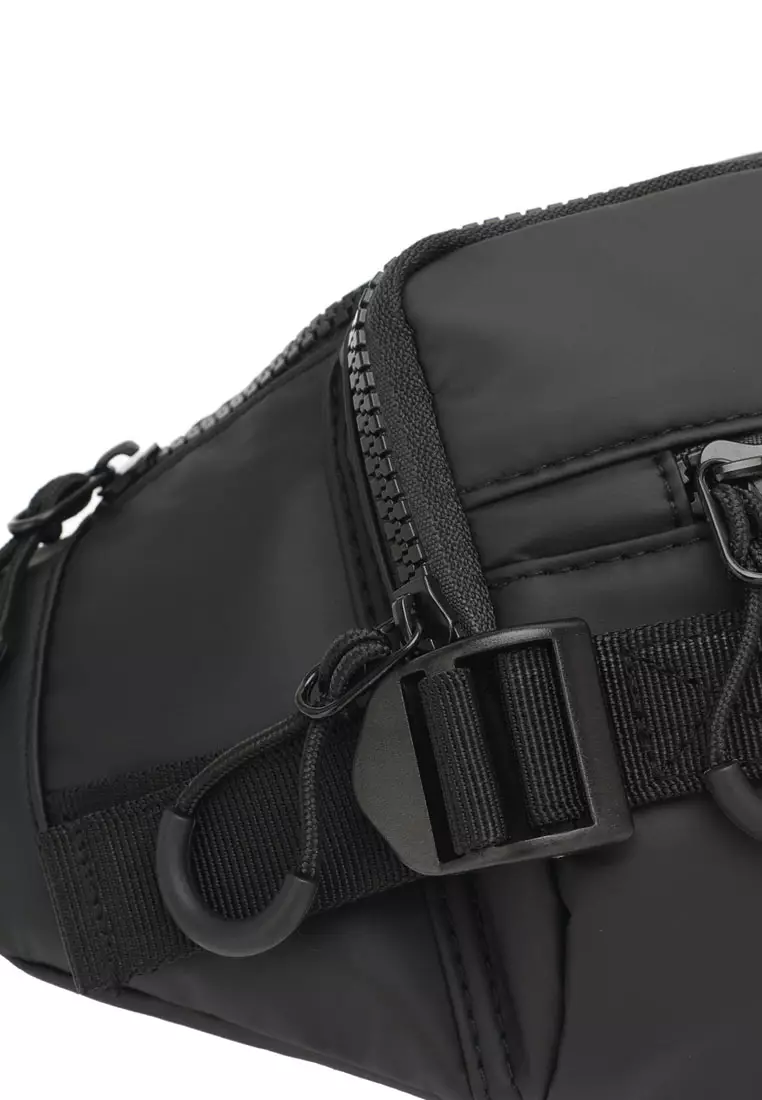 Logo Waist Bag / Belt Bag / Chest Bag - Black