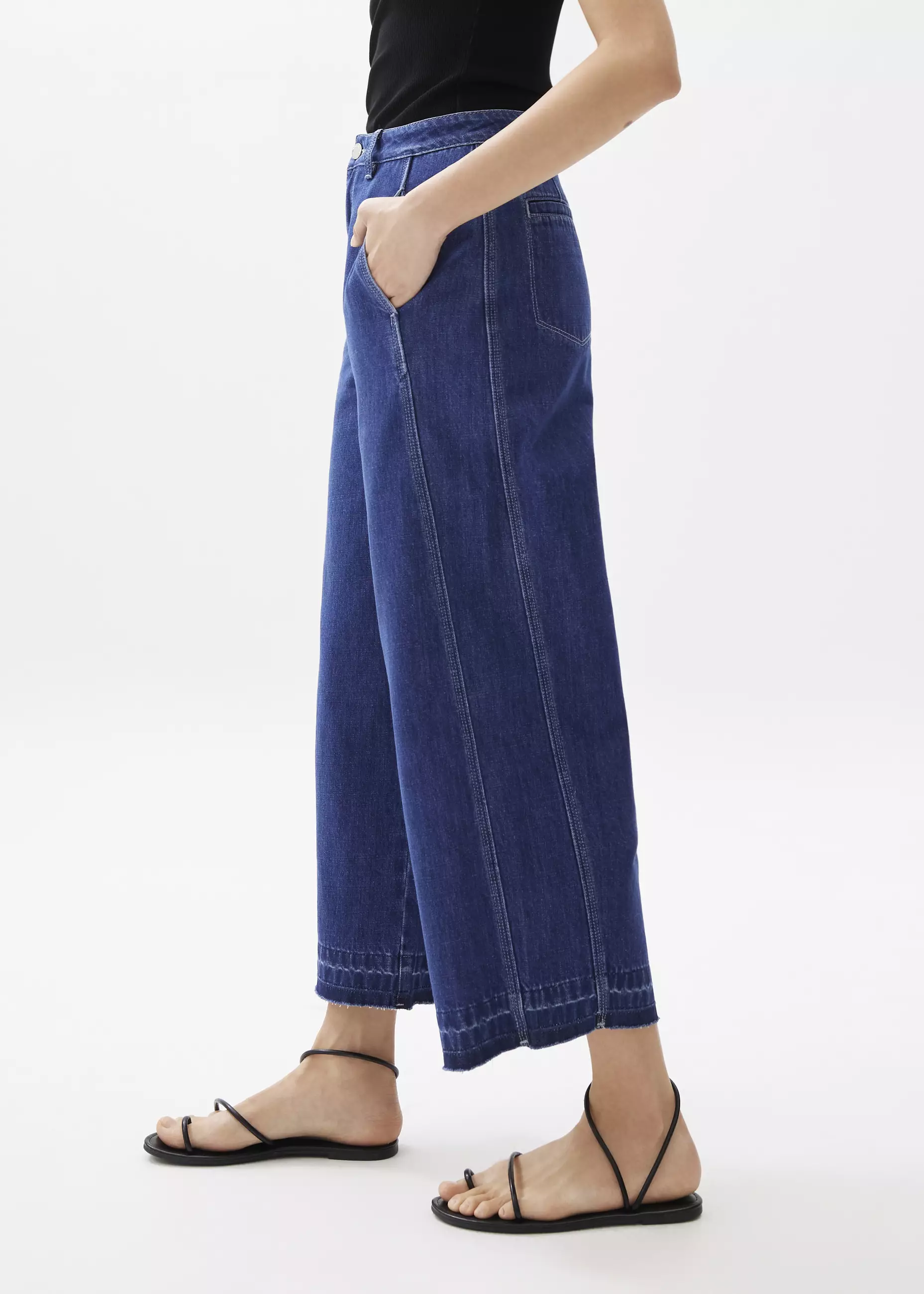 Celana Wanita - Relaxed Denim Wide Leg Jeans