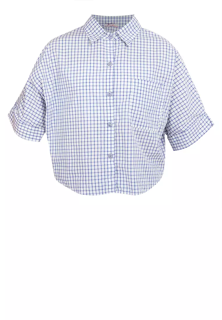 Cassandra Crop Polo Top