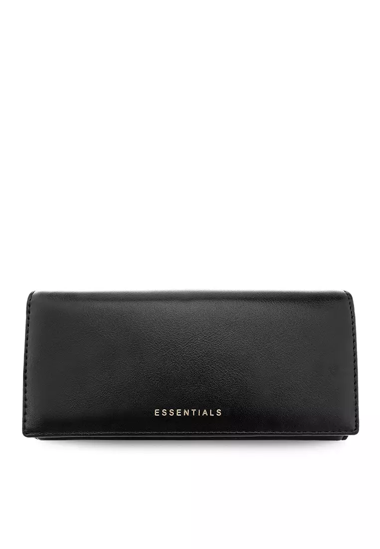 Buy ESSENTIALS Women's RFID Blocking Long Purse With Coin Compartment