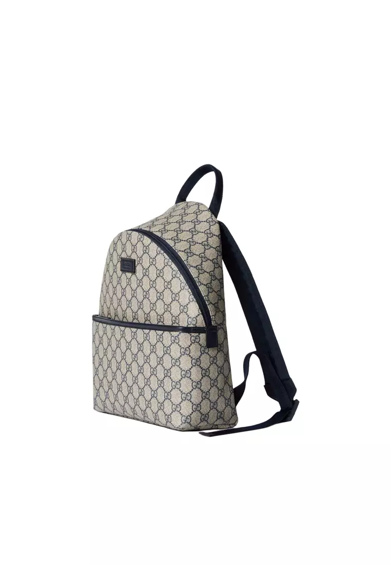 Women's Backpack in Beige with Blue 782708 FAC4E