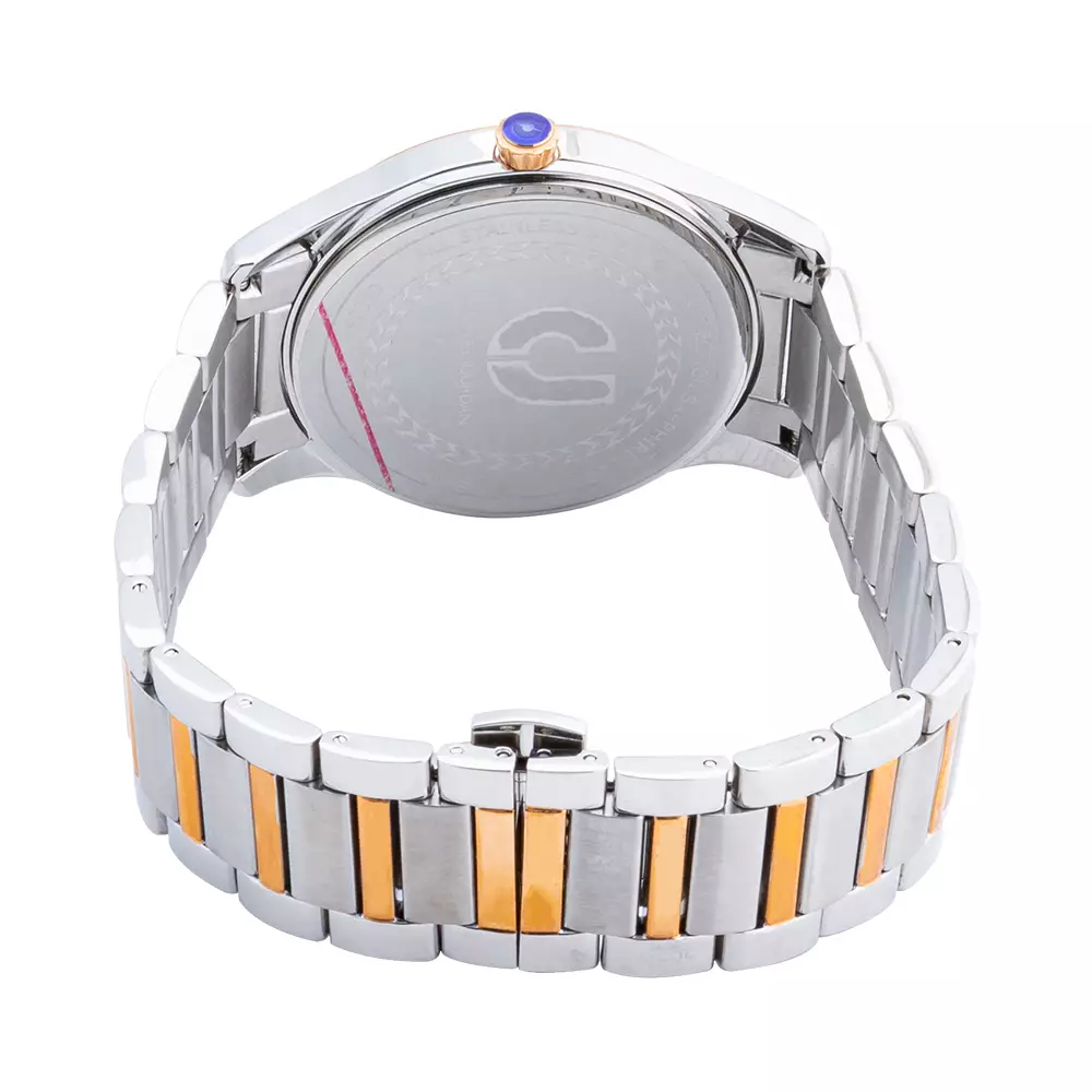 Charles Jourdan CJ1056-1634- Jam Tangan Pria - Silver Rosegold