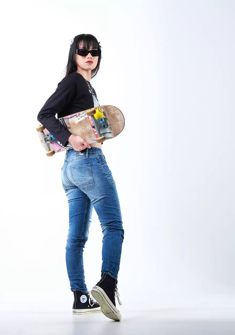 Celana Panjang Jeans Wanita Skinny A5 Series Light Blue