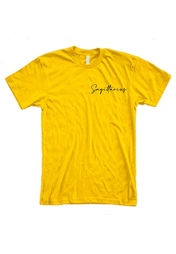 MRL Prints yellow Zodiac Sign Sagittarius Pocket T-Shirt Customized 7ADF2AA45DB384GS_1