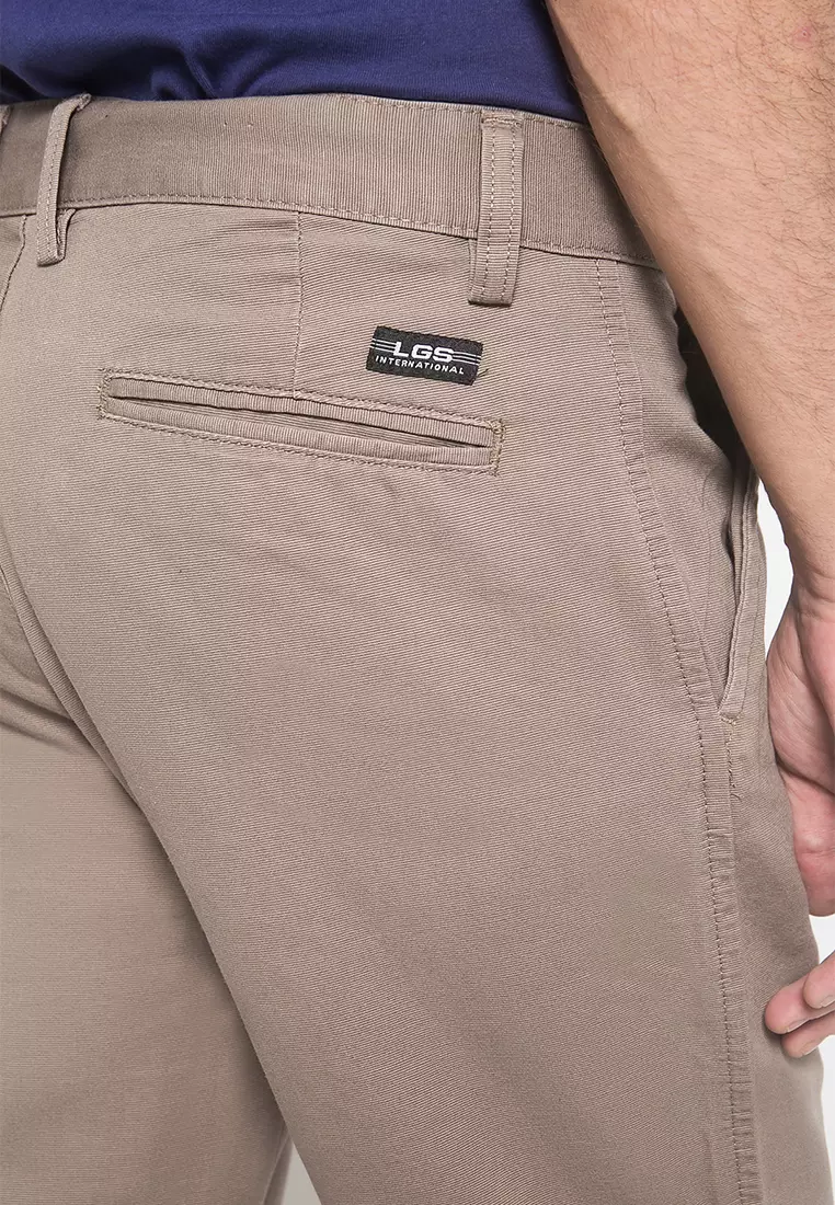 LGS - Celana Panjang Chinos Pria Warna Coklat CCT.500.037.009.C
