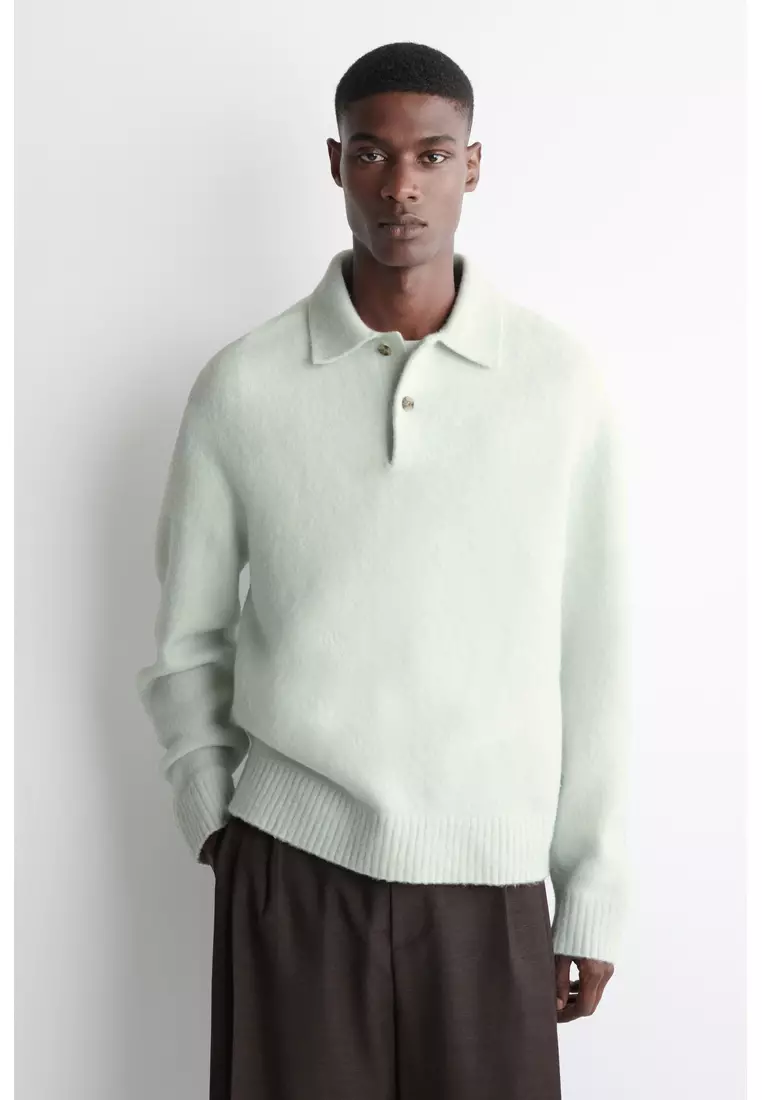 Buy COS BRUSHED-WOOL POLO SHIRT 2026 Online | ZALORA