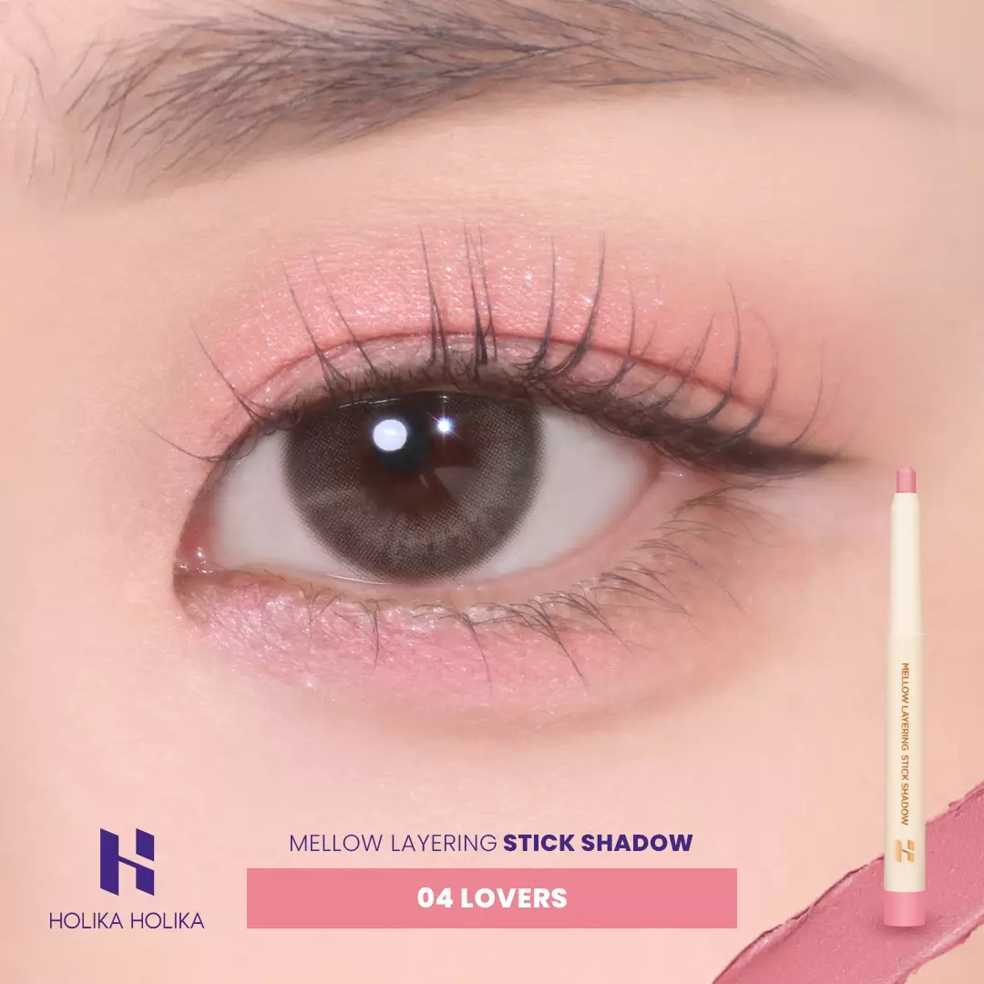 Holika Holika Mellow Layering Stick Shadow 04 Lovers | Buildable Eye & Cheek Colors