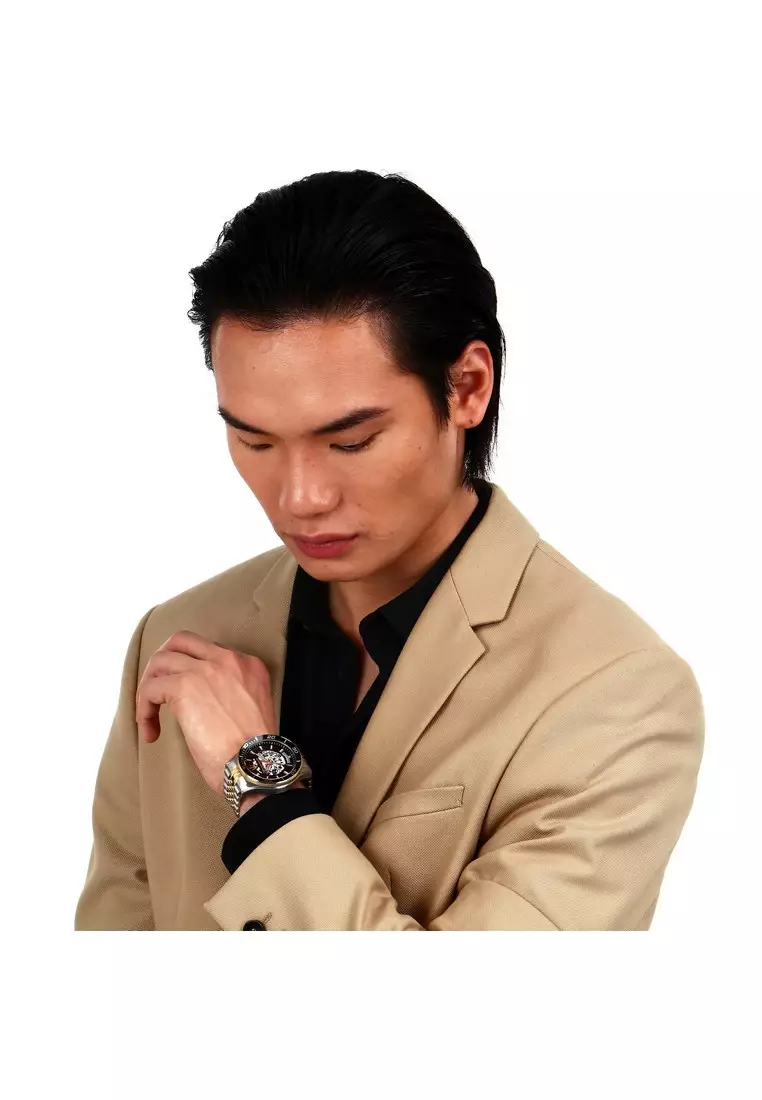 【2 Years Warranty】Maserati Sfida 44mm Men's Automatic Watch R8823140010