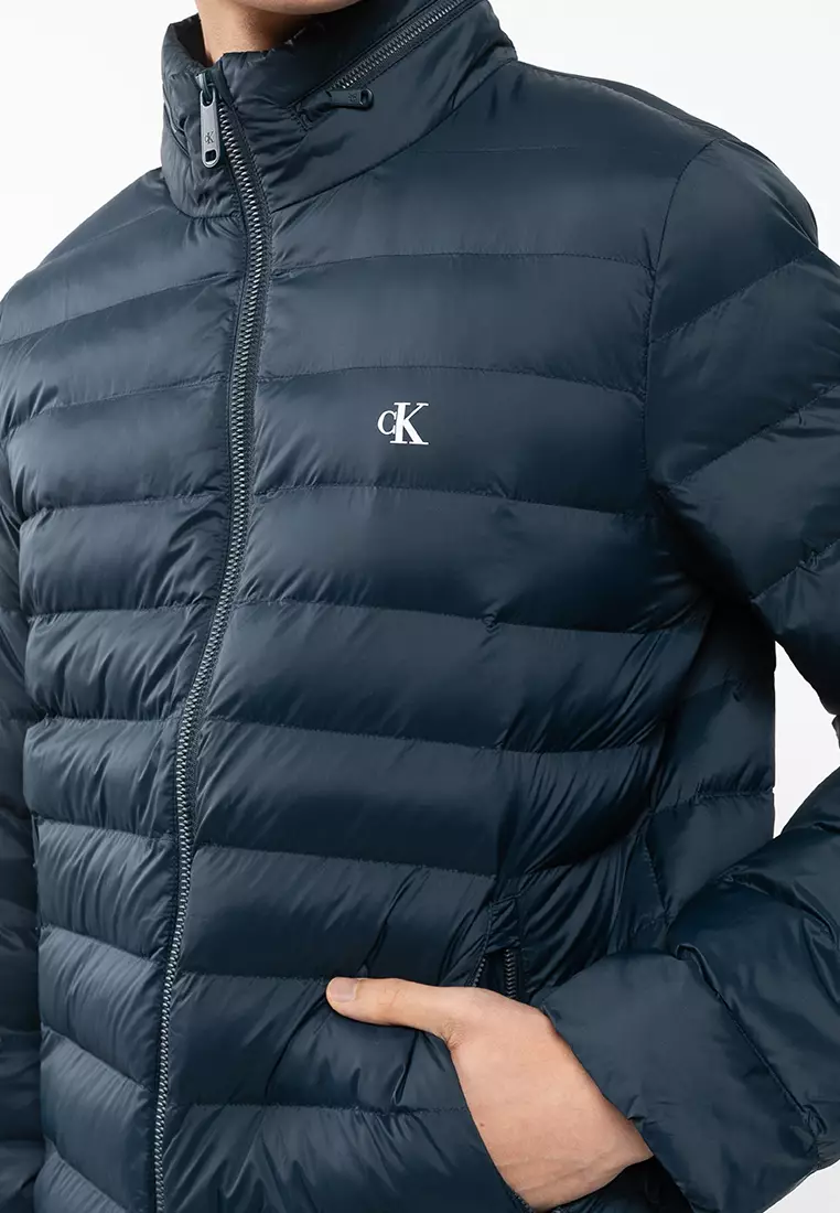 Nylon Lightweight Hooded Puffer Jacket