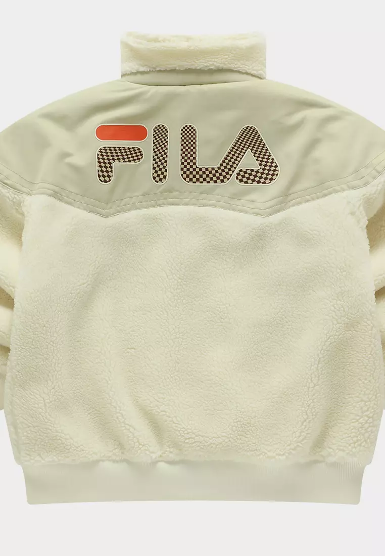 Buy FILA FILA FUSION x FACETASM Women's Lamb Fleece Jacket in Ash 2024 ...