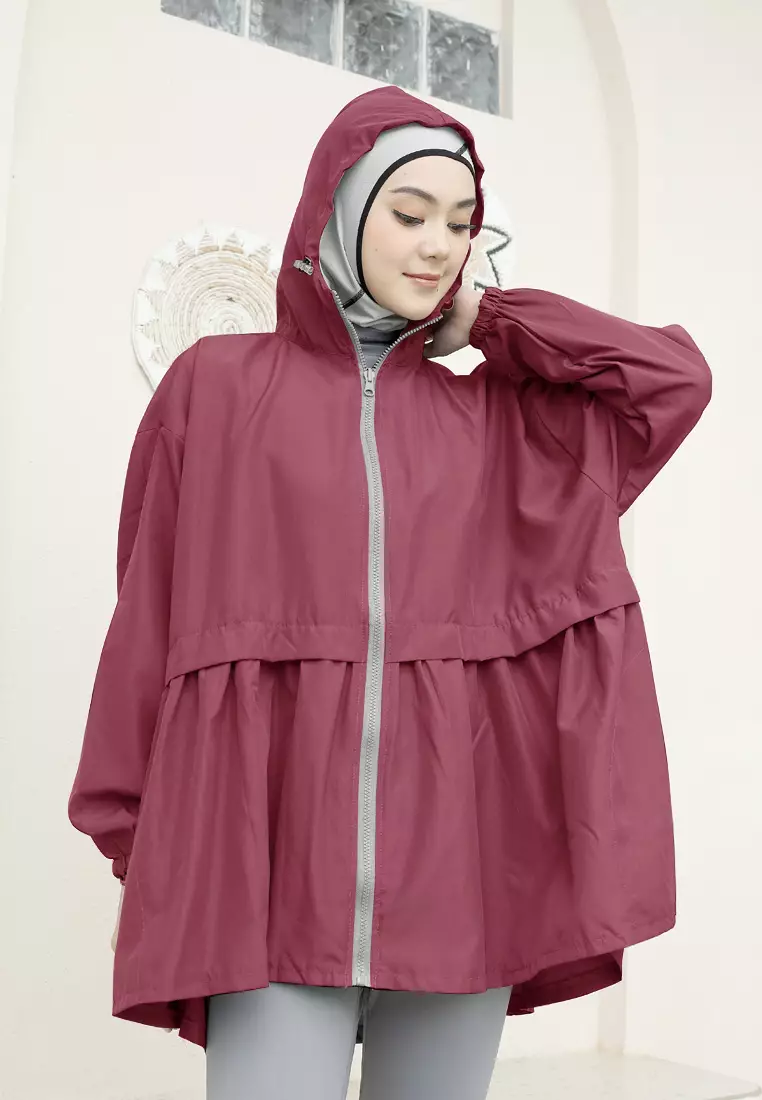 Zelena - Archie Sports Jacket | Jaket Olahraga Wanita Ruffle - Red Heart
