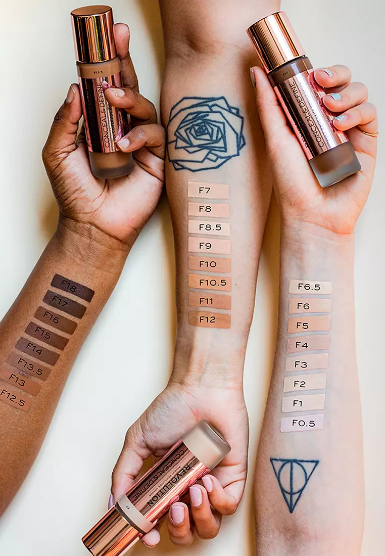 Buy Revolution Revolution Conceal & Define Foundation F6 Online ZALORA Malaysia