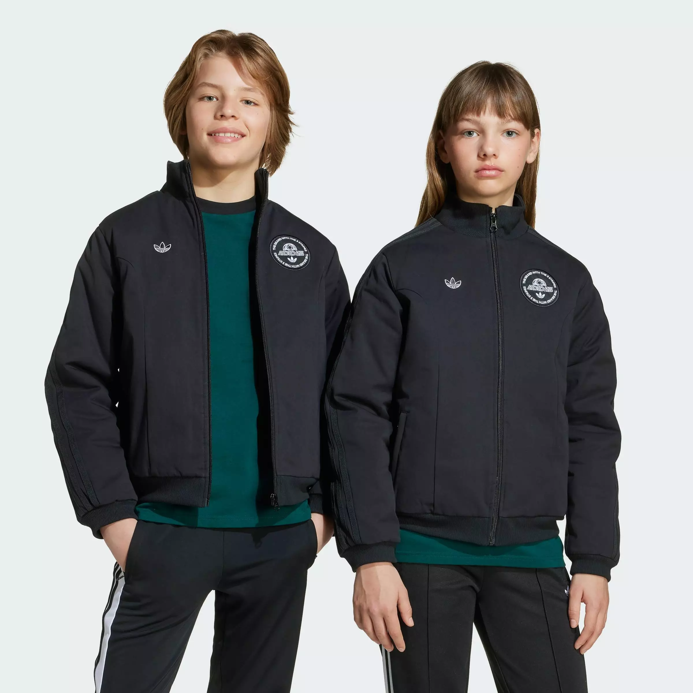 Lifestyle Woven Padded Jacket Kids Unisex Black JV7706