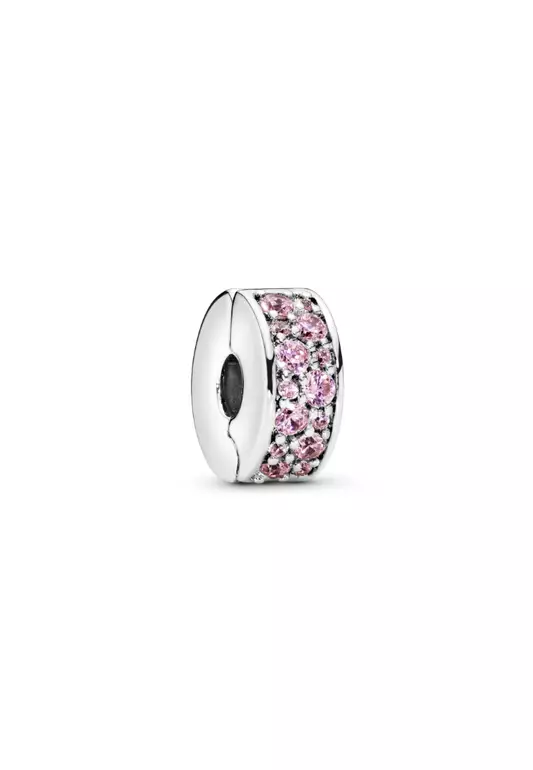 Pink Pavé Clip Charm