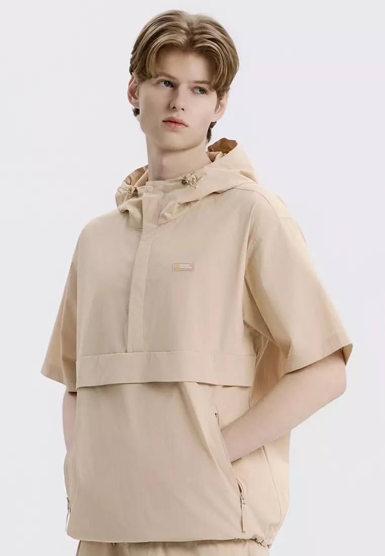 男女同款FREEZE彈力半寬鬆連帽Anorak外套