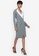ZALORA OCCASION grey Contrast Lapel Blazer Dress 2316AAA1CF7DDAGS_4