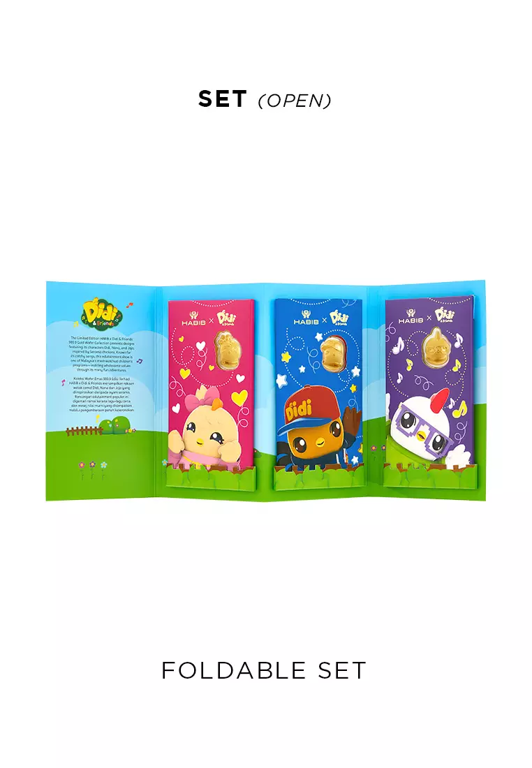 HABIB Didi & Friends Collection Set | 999.9 Gold Wafer (0.60g)