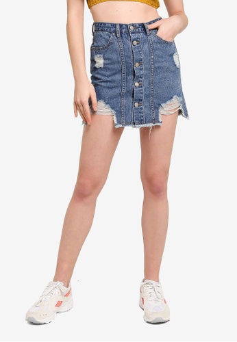 button skirt top