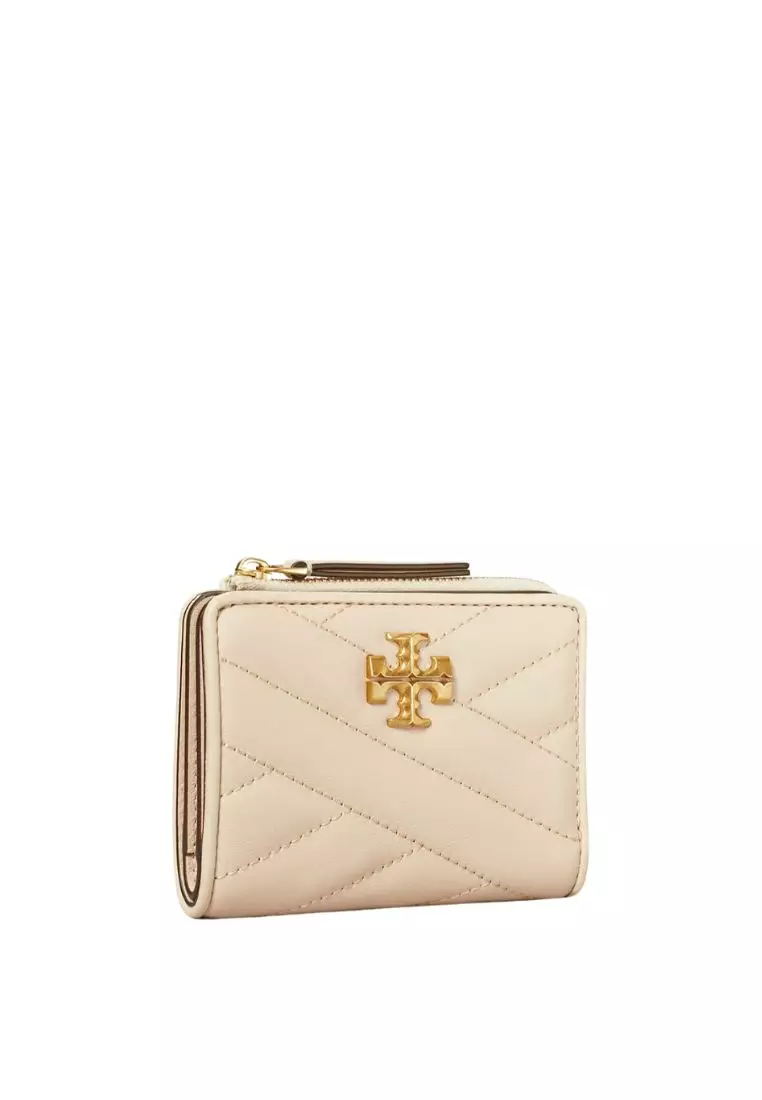 Kira Chevron Bi-fold Wallet New Cream