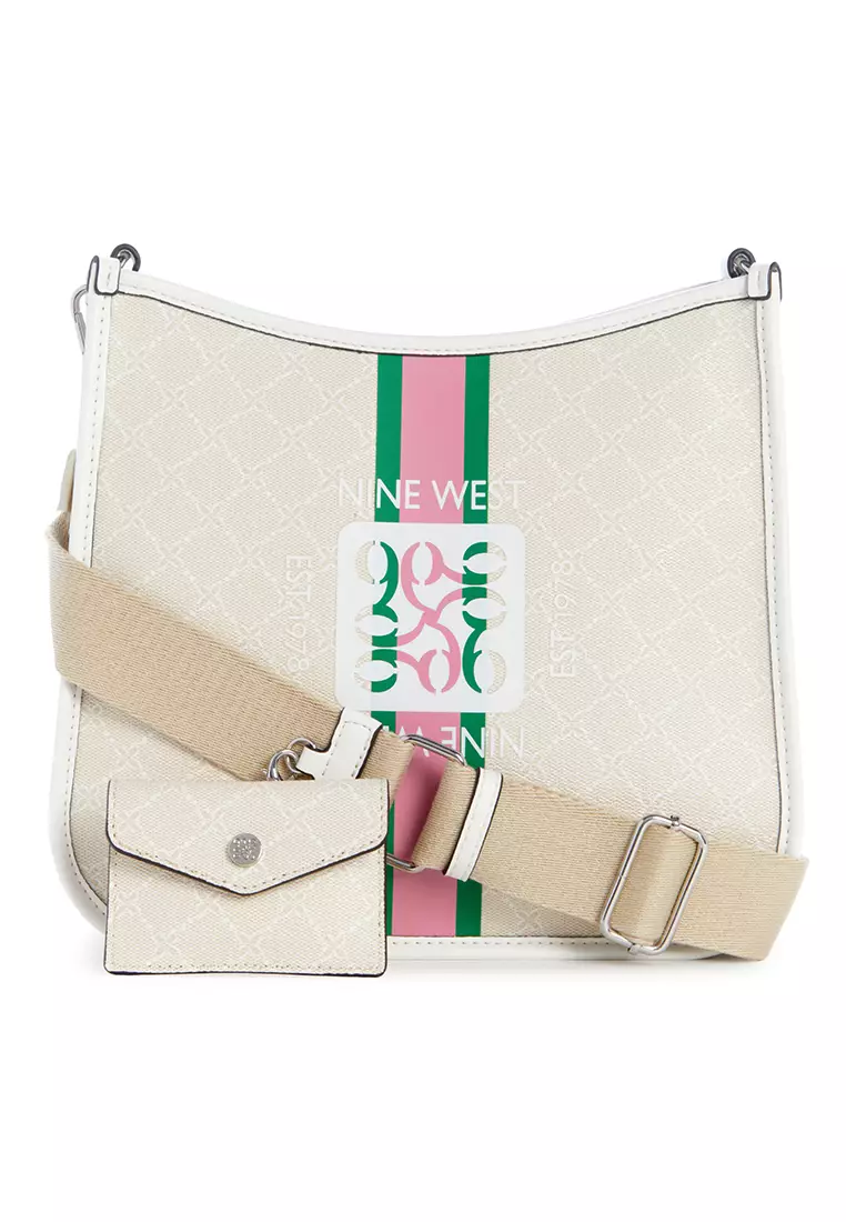 Buy Nine West Brice Crossbody Bag Cream Logo/White 2025 Online | ZALORA ...
