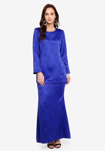 Kurung Moden Fiona from Butik Sireh Pinang in Blue