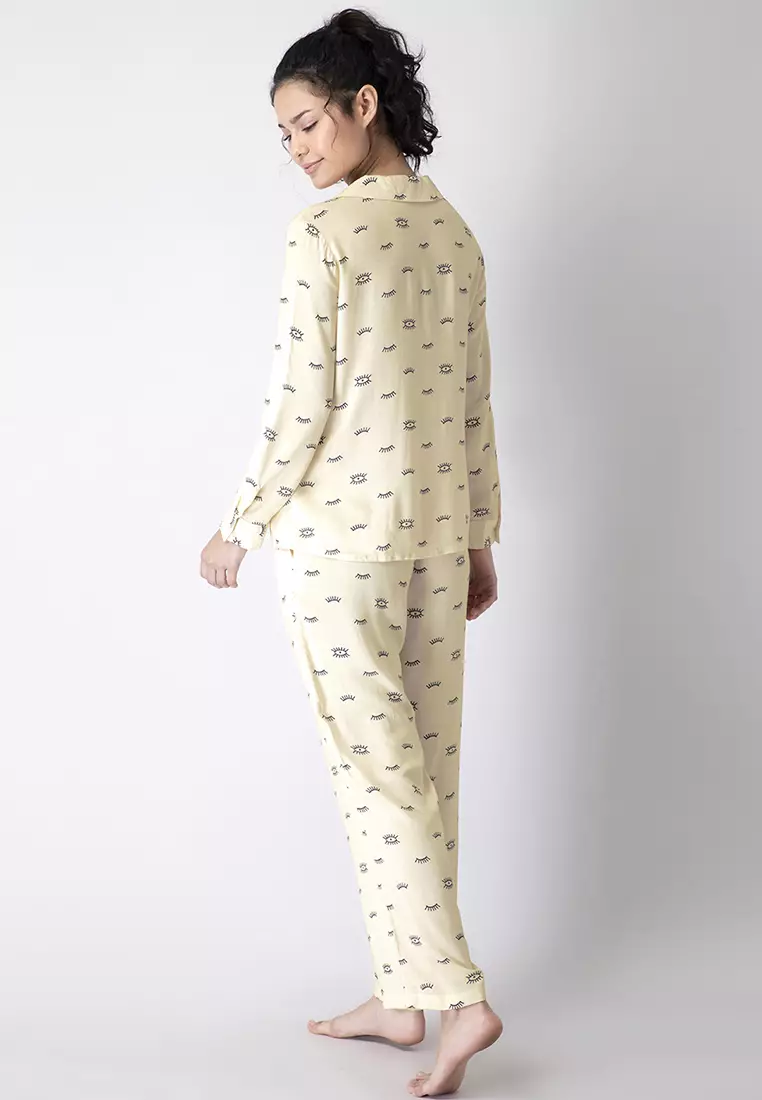 FabAlley Beige Printed Pyjama Set 2024 Buy FabAlley Online