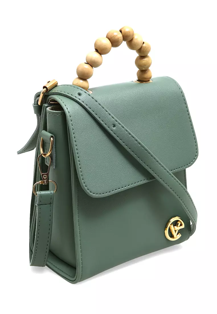 Tamara Tas Manik Mini Desain Simple High Quality - Soft Green